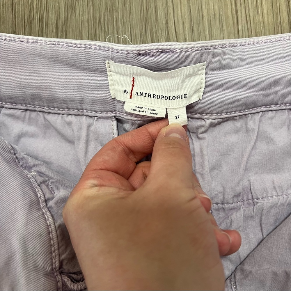 Anthropologie Women’s Lavender Chino Shorts Size 27 - Picture 4 of 10